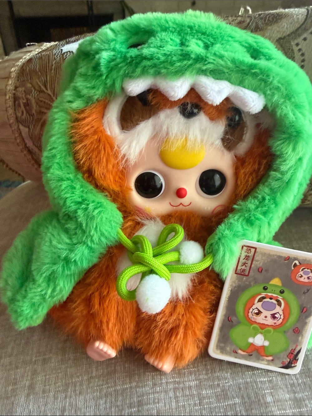 I’m not a warrior /Plush Kids Toy - POPULAR green Dino